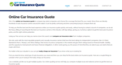 Desktop Screenshot of bestonlinecarinsurancequote.com