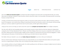 Tablet Screenshot of bestonlinecarinsurancequote.com